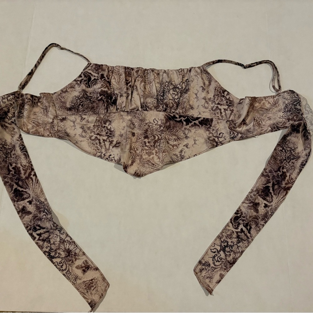 Garage Patterned Bandana Top